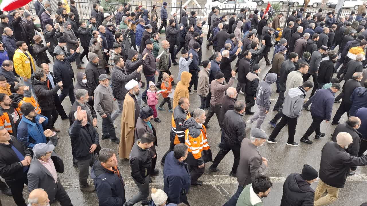 فیلم | حضور تماشایی مردم بندر انزلی در روز قدس
