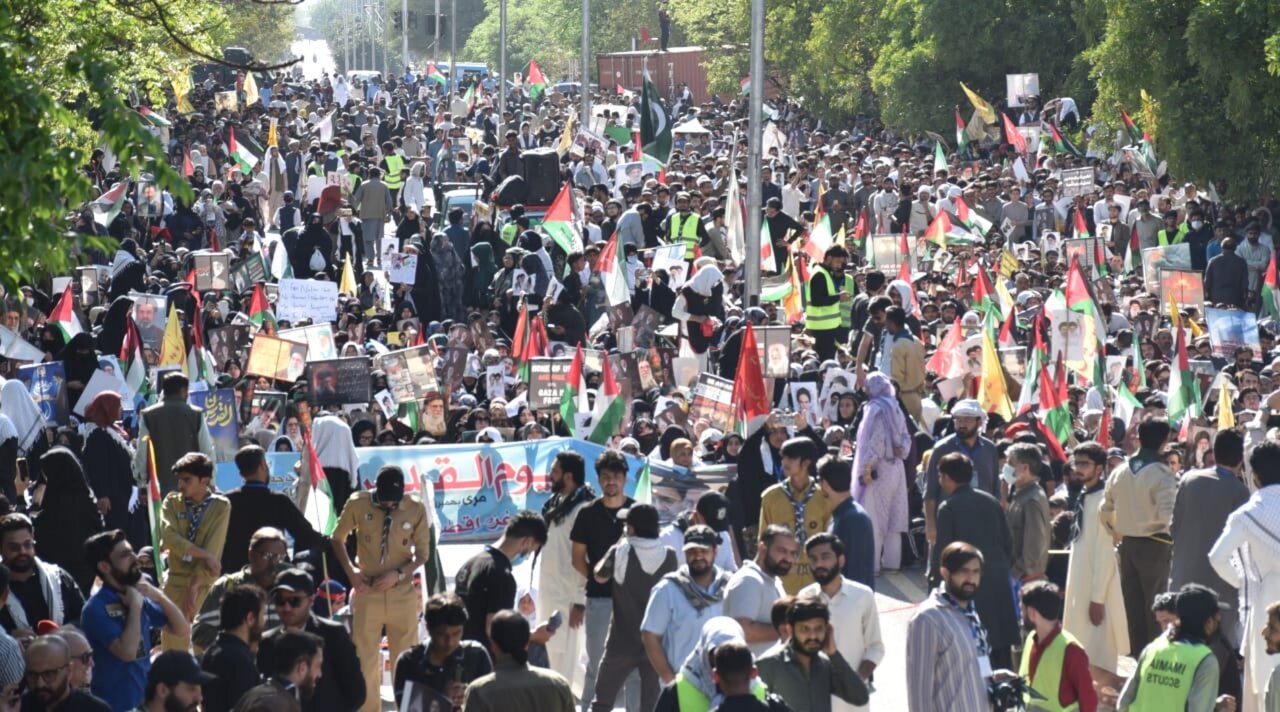 پاکستان بھر میں فلسطین اور ایران کی حمایت میں احتجاجی ریلیاں / امت مسلمہ اتحاد سے صہیونی سازشیں ناکام بنادے گی، علامہ راجہ ناصر عباس