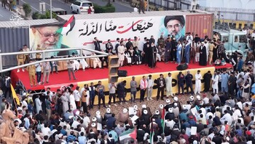 تصاویر/ خروش جمعیت مردم شهر لاهور پاکستان در روز جهانی قدس
