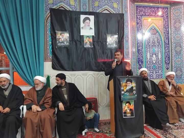 تصاویر/مراسم گرامیداشت شهادت حضرت آیت‌الله العظمی سید علی خامنه‌ای درجوشقان قالی