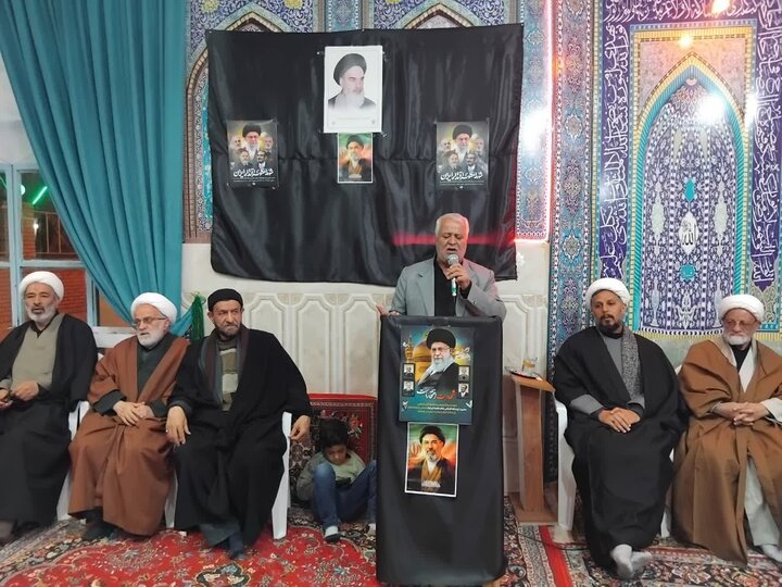 تصاویر/مراسم گرامیداشت شهادت حضرت آیت‌الله العظمی سید علی خامنه‌ای درجوشقان قالی