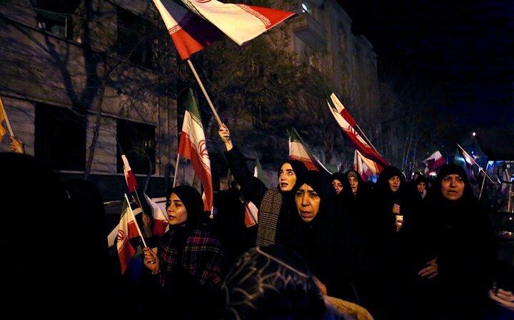 تصاویر/ اجتماع محکومیت تجاوز آمریکایی صهیونی در محله دروس تهران