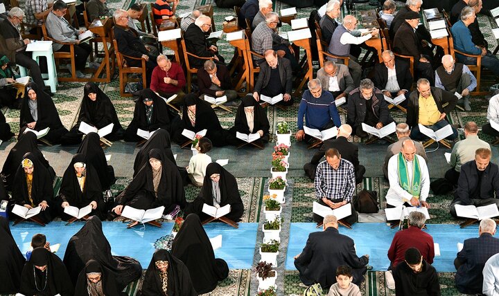 تصاویر/ مراسم جزءخوانی قرآن کریم در حرم حضرت عبدالعظیم(ع)