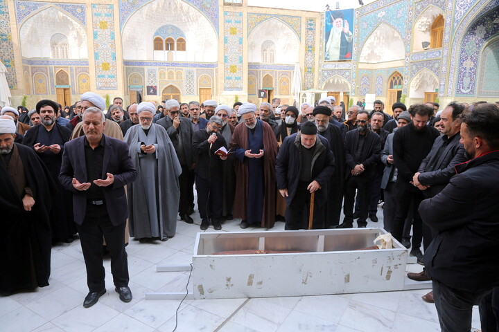 تصاویر/ مراسم تشییع حجت الاسلام والمسلمین حاج شیخ ابراهیم یوسفی ربانی