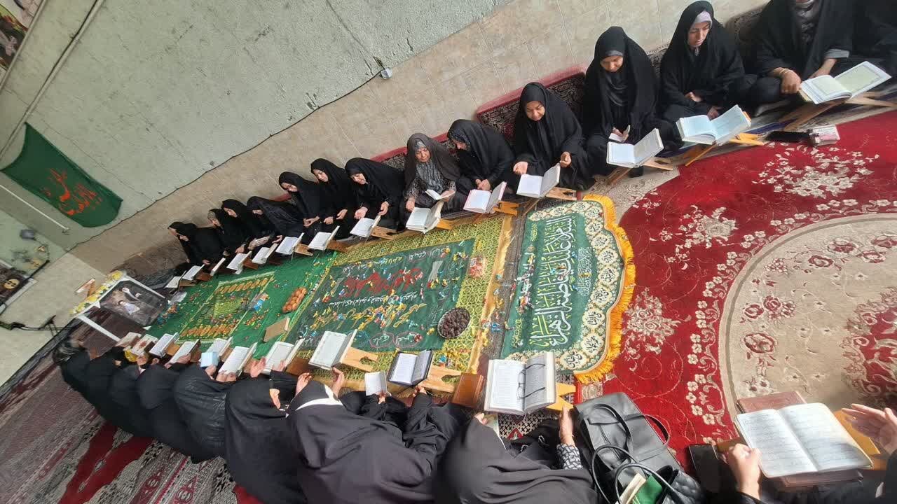 بانوان طلبه مدرسه علمیه نرجسیه سیرجان در صف مقدم جبهه جهاد رمضان+تصاویر