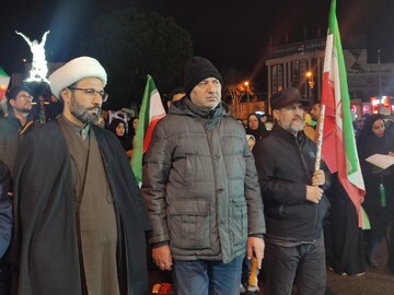 تصاویر/اجتماع و تجدید بیعت مردم سنندج با آیت الله سید مجتبی خامنه‌ای