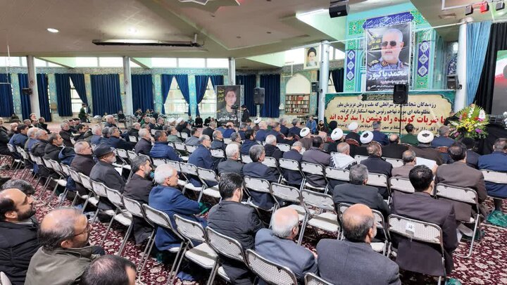 تصاویر/مراسم بزرگداشت سپهبد شهید محمد پاکپور و شهیده دکتر مهسا طاهری در اراک