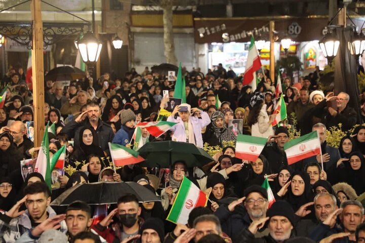 تصاویر/ تجمع مردم خوی در لبیک به رهبر معظم انقلاب
