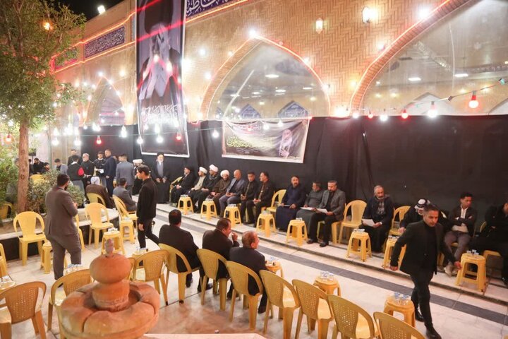 مراسم بزرگداشت شهادت امام خامنه ای از سوی امام جمعه نجف اشرف