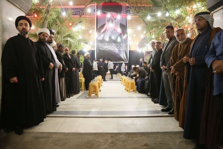 مراسم بزرگداشت شهادت امام خامنه ای از سوی امام جمعه نجف اشرف