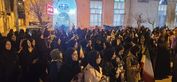 تصاویر/ تجمع دانش آموزان و فرهنگیان پلدشت در حمایت از نظام اسلامی
