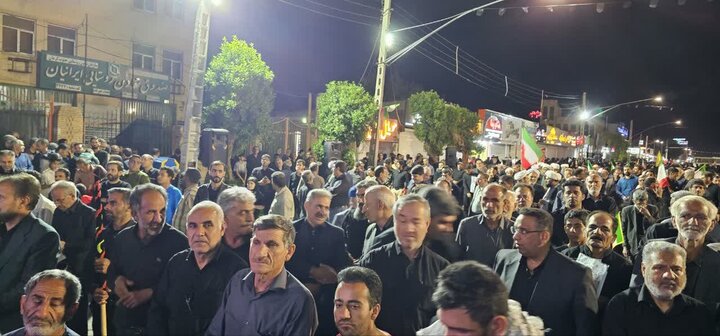 تصاویر/ تجمعی از جنس سوگ و حماسه در جیرفت