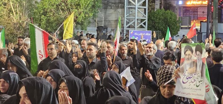 تصاویر/ تجمعی از جنس سوگ و حماسه در جیرفت