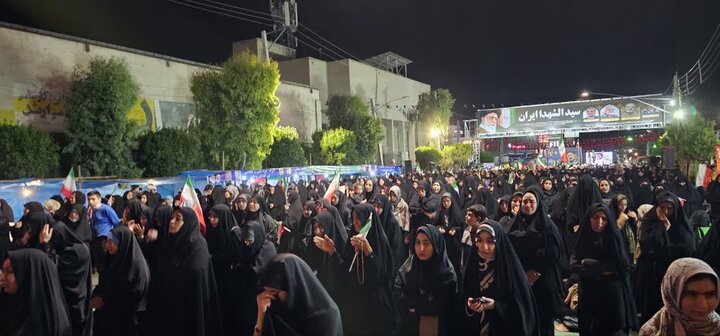 تصاویر/ تجمعی از جنس سوگ و حماسه در جیرفت