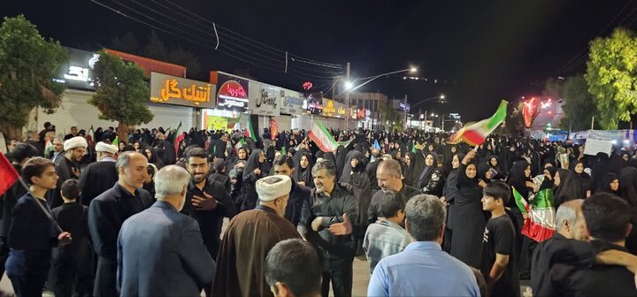 تصاویر/ تجمعی از جنس سوگ و حماسه در جیرفت