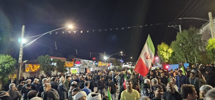 تصاویر/ تجمعی از جنس سوگ و حماسه در جیرفت