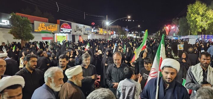 تصاویر/ تجمعی از جنس سوگ و حماسه در جیرفت