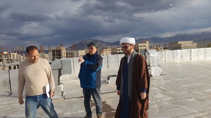 تصاویر/ بازدید مدیر حوزه علمیه خواهران آذربایجان غربی از پروژه ساخت مدرسه علمیه خواهران چایپاره