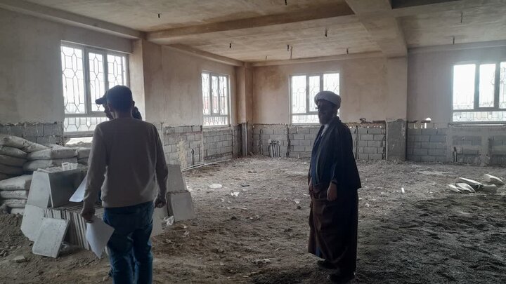 تصاویر/ بازدید مدیر حوزه علمیه خواهران آذربایجان غربی از پروژه ساخت مدرسه علمیه خواهران چایپاره