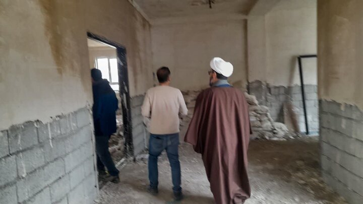تصاویر/ بازدید مدیر حوزه علمیه خواهران آذربایجان غربی از پروژه ساخت مدرسه علمیه خواهران چایپاره