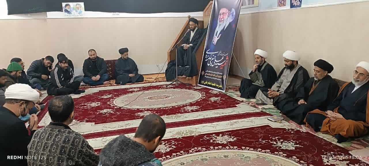 قم المقدسہ: مدرسہ علمیہ امام علی (ع) کی جانب سے رہبر شہید انقلاب اور دیگر شہدائے جنگ ماہ رمضان کے لئے مجلس عزا و فاتحہ خوانی کا اہتمام&nbsp;