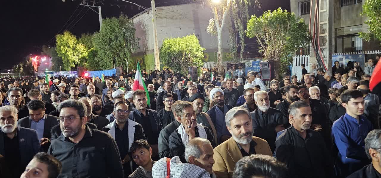 تصاویر/ تجمعی از جنس سوگ و حماسه در جیرفت