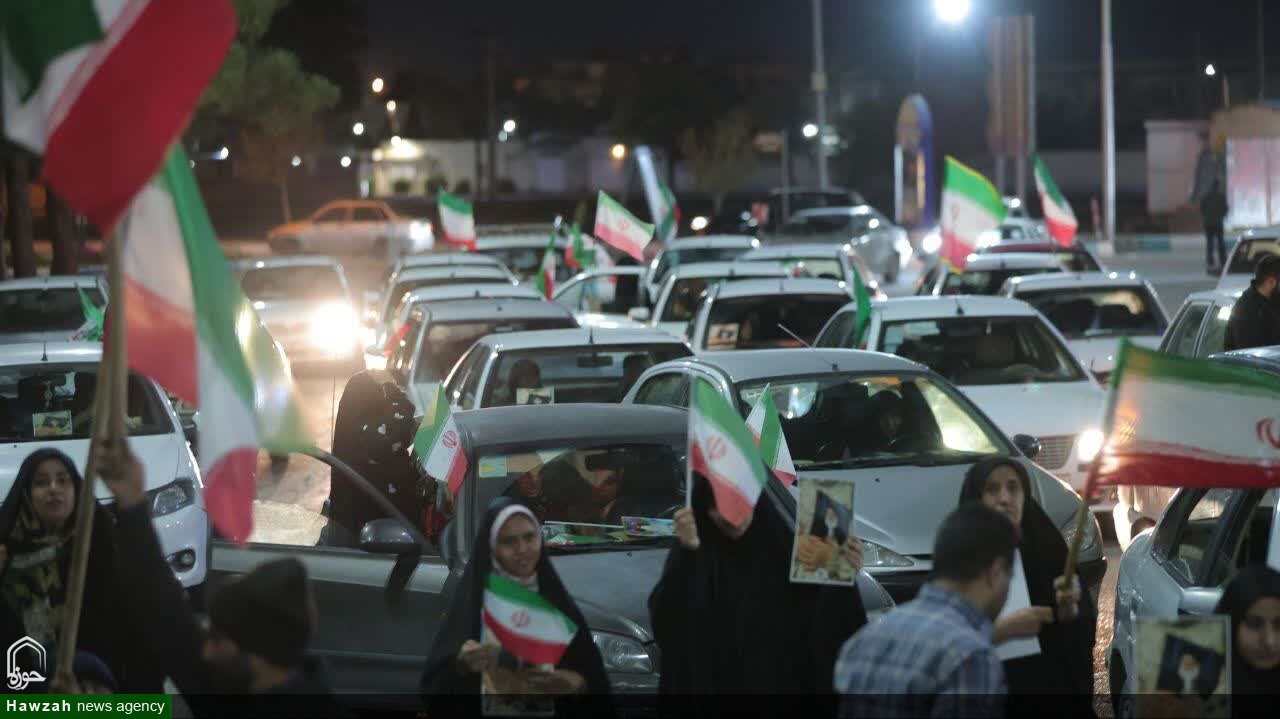 تصاویر/ کاروان خودرویی شب ۲۶ اسفند