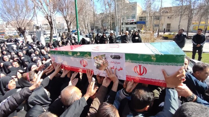 تشییع پیکر مطهر شهید علی ترکمن