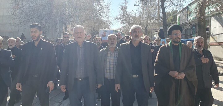 تشییع پیکر شهید فریدونی ولاشجردی در تویسرکان