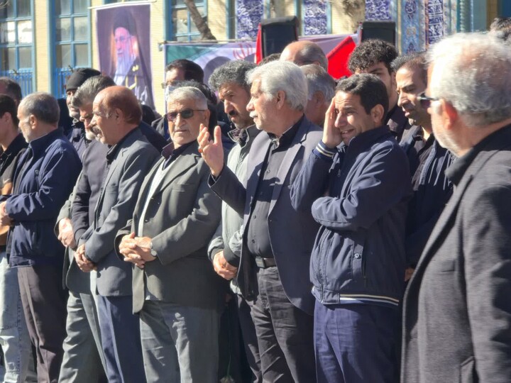 تشییع پیکر شهید فریدونی ولاشجردی در تویسرکان
