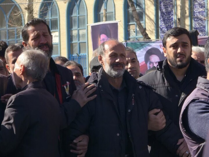 تشییع پیکر شهید فریدونی ولاشجردی در تویسرکان