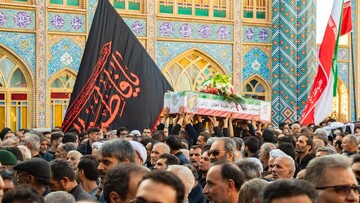 فیلم| مراسم تشییع پیکر پاک مهندس نخبه شهید علیرضا دهقانی‌آرانی در آران وبیدگل