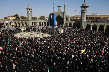 پیکر آیت‌الله جناتی شاهرودی در قم به خاک سپرده شد