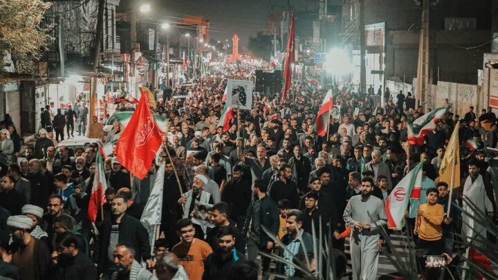 تصاویر/حماسه مردم شوش در اجتماع بیعت با سومین رهبر انقلاب اسلامی ایران