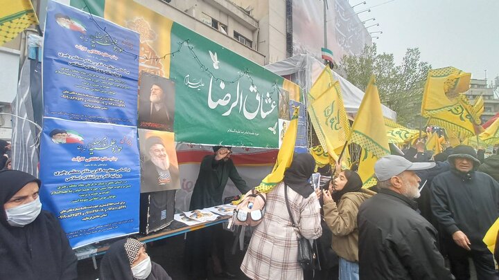 تصاویر / برپایی موکب مدرسه علمیه امام رضا علیه السلام تهران
