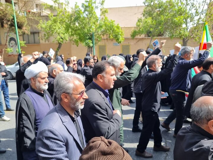 تصاویر/مراسم تشییع بسیجی شهید محمدحسین رضایی درکاشان