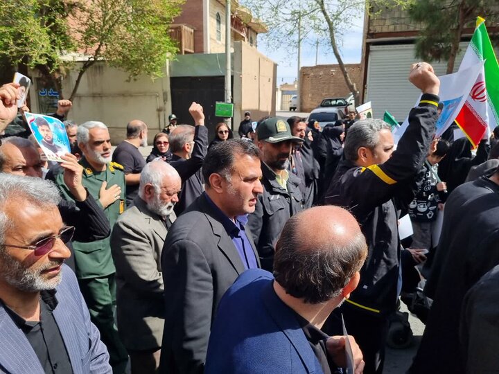 تصاویر/مراسم تشییع بسیجی شهید محمدحسین رضایی درکاشان