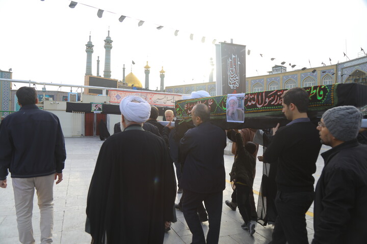 تصاویر / مراسم تشییع پیکر مرحوم آیت الله جناتی شاهرودی در قم