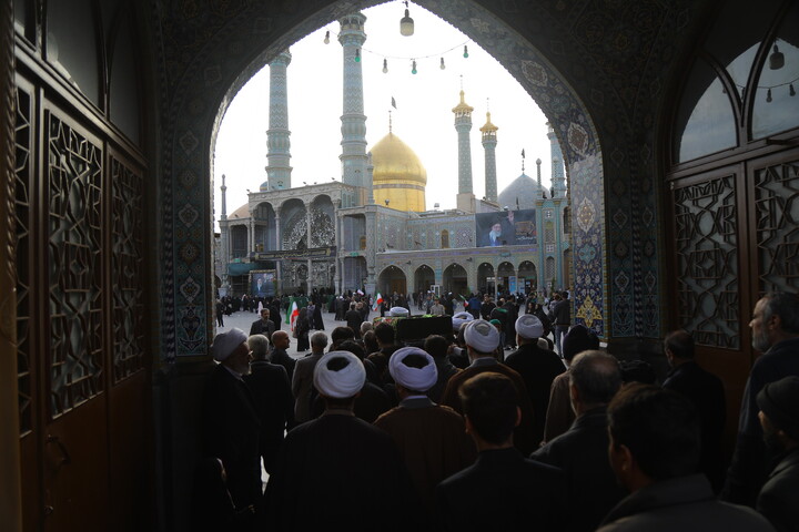 تصاویر / مراسم تشییع پیکر مرحوم آیت الله جناتی شاهرودی در قم