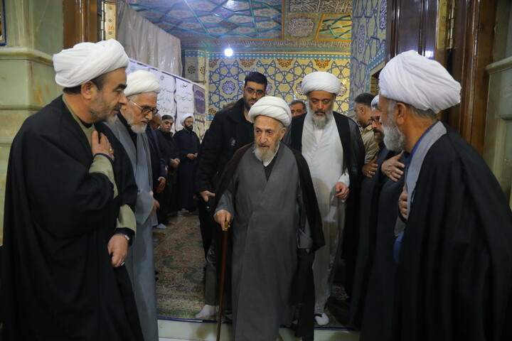 تصاویر / مراسم تشییع پیکر مرحوم آیت الله جناتی شاهرودی در قم