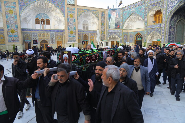 تصاویر / مراسم تشییع پیکر مرحوم آیت الله جناتی شاهرودی در قم