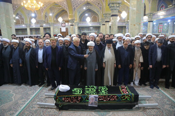 تصاویر / مراسم تشییع پیکر مرحوم آیت الله جناتی شاهرودی در قم