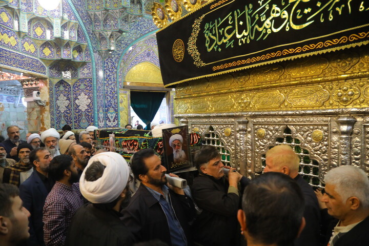 تصاویر / مراسم تشییع پیکر مرحوم آیت الله جناتی شاهرودی در قم