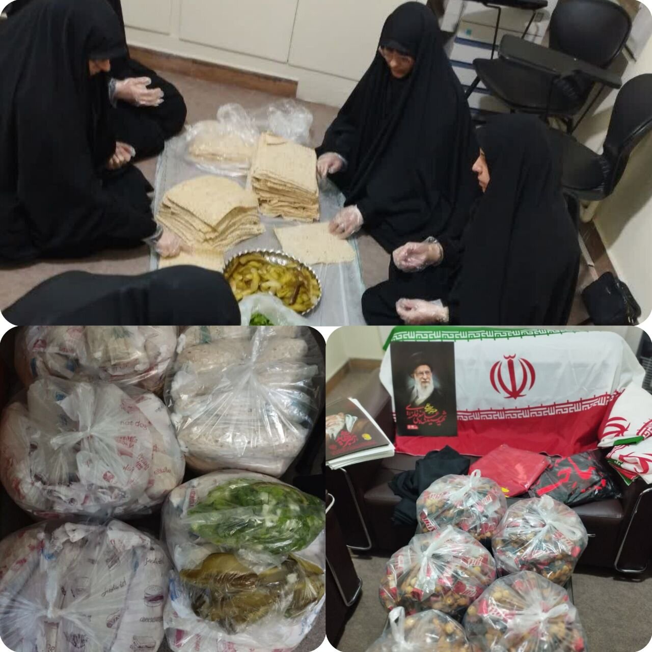 حضور بانوان طلبه تهرانی در «پویش نذر نان غیرت»