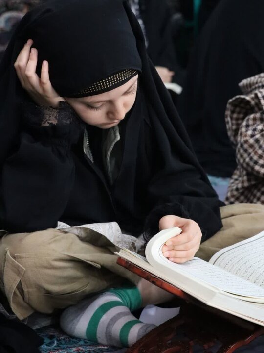 تصاویر/ مراسم جزء خوانی قرآن کریم در تکاب