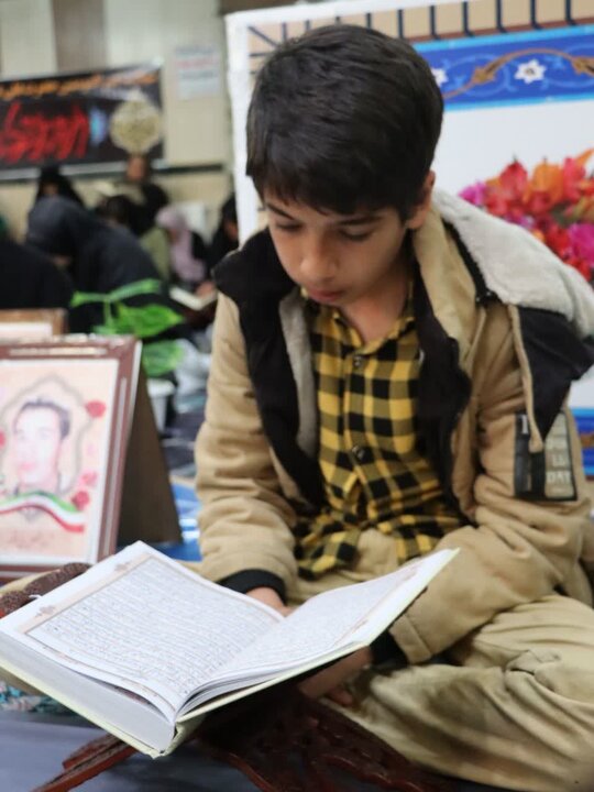 تصاویر/ مراسم جزء خوانی قرآن کریم در تکاب