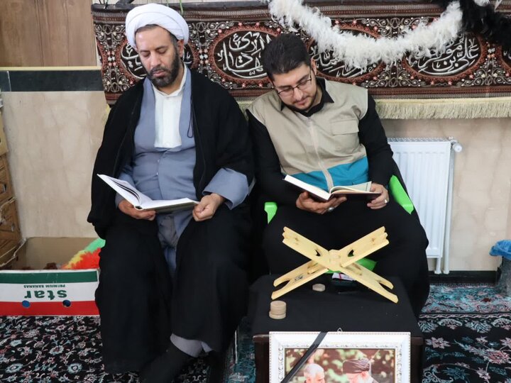 تصاویر/ مراسم جزء خوانی قرآن کریم در تکاب
