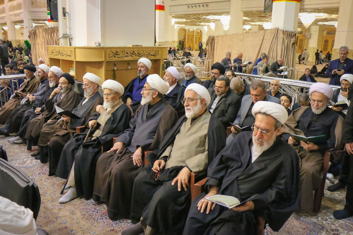 تصاویر/ مراسم بزرگداشت شهید دکتر علی لاریجانی در حرم حضرت معصومه سلام‌الله‌علیها