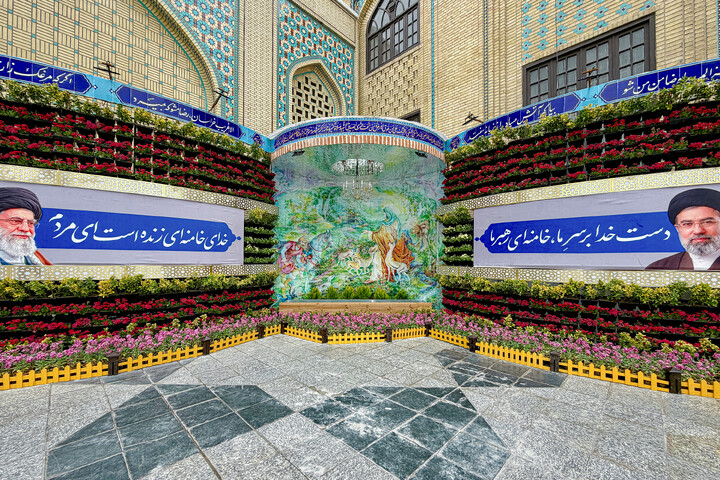 تصاویر/ فضا آرایی حرم مطهر رضوی در آستانه سال نو