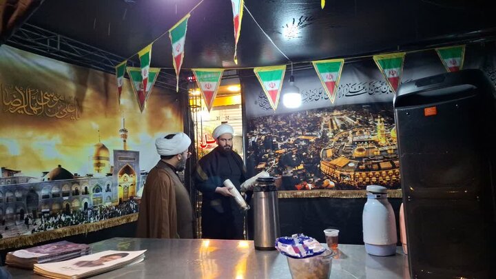 تصاویر / برقراری ایستگاه صلواتی(فرهنگی،تبلیغی و پذیرایی) توسط  مدارس علمیه استان تهران